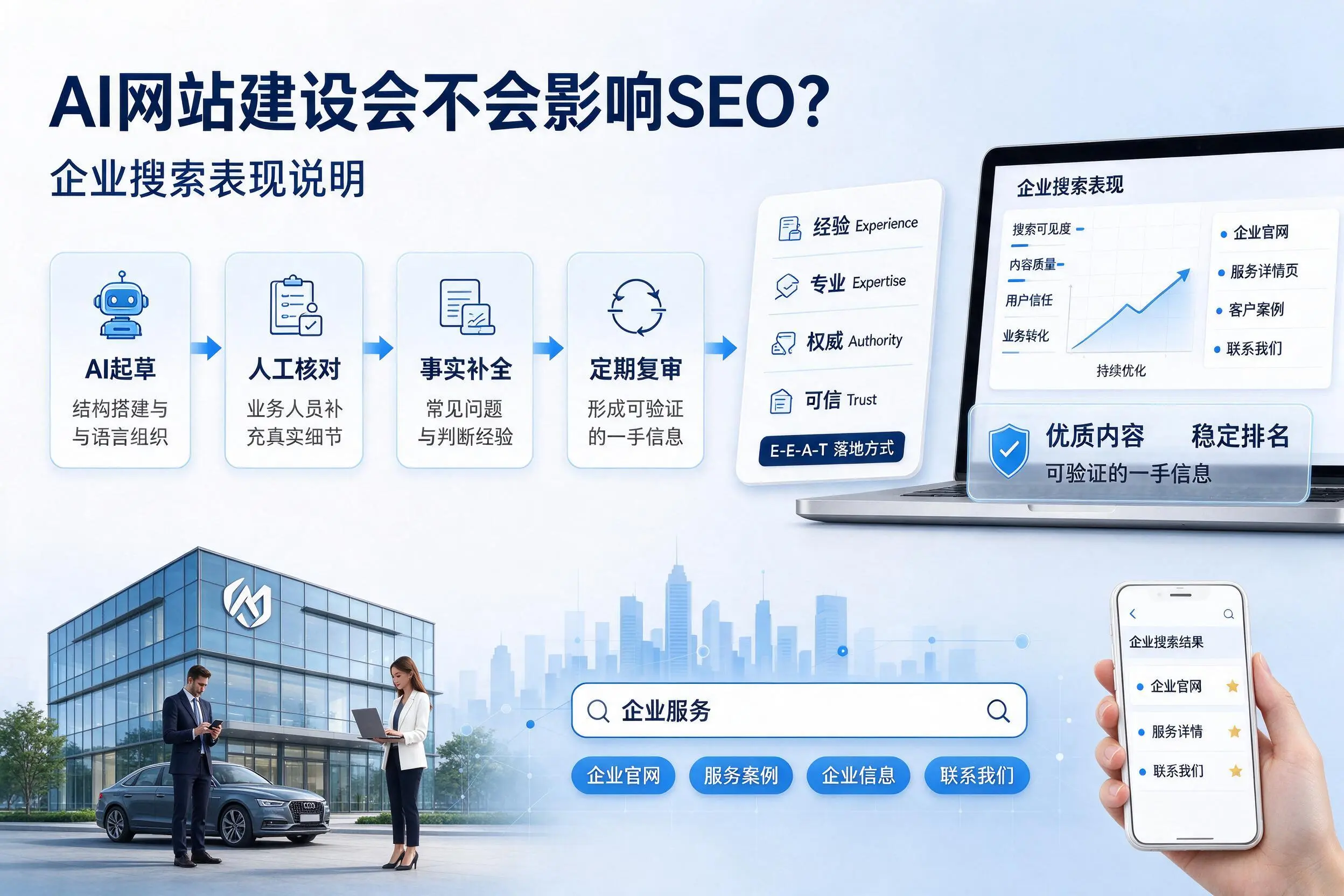 AI网站建设会不会影响SEO？松原企业搜索表现说明